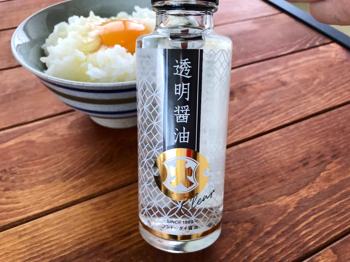 透明のジュースに続いて透明の醤油が！！水と間違えないか心配ｗ