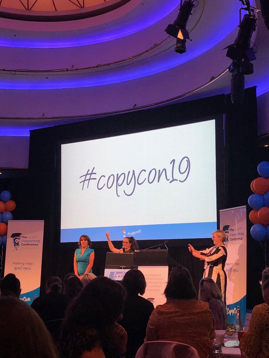 Our copy queen ⁦<a href="/KateToon/">Kate Toon</a>⁩ 👑Another event done and they just keep getting better #CopyCon19