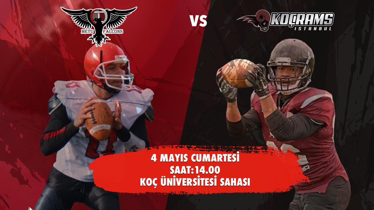 METU Falcons (@metufalcons) on Twitter photo Maç günü!
Prolig 3. hafta karşılaşmasında rakibimiz <a href="/KocRamsFootball/">Istanbul Rams</a>. İstanbul'daki tüm taraftarlarımızı, bugün saat 14.00'te Koç Üniversitesi Sahası'nda oynanacak müsabakaya takımımızı desteklemeye davet ediyoruz!
#FalconPride #LetsWin Maç günü!
Prolig 3. hafta karşılaşmasında rakibimiz <a href="/KocRamsFootball/">Istanbul Rams</a>. İstanbul'daki tüm taraftarlarımızı, bugün saat 14.00'te Koç Üniversitesi Sahası'nda oynanacak müsabakaya takımımızı desteklemeye davet ediyoruz!
#FalconPride #LetsWin