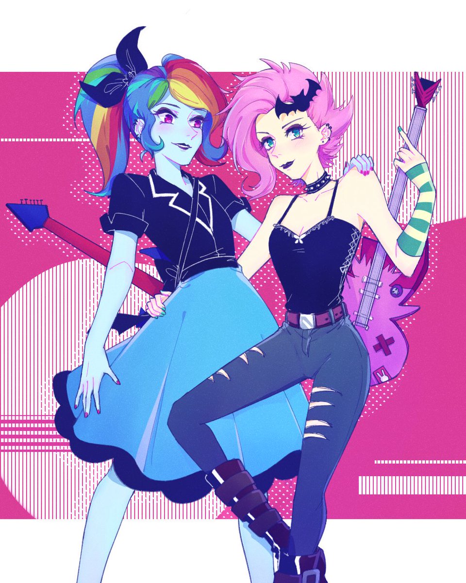Laochi777's tweet image. #mlp #flutterdash 
They look like a couple in their costumes😇😇😇