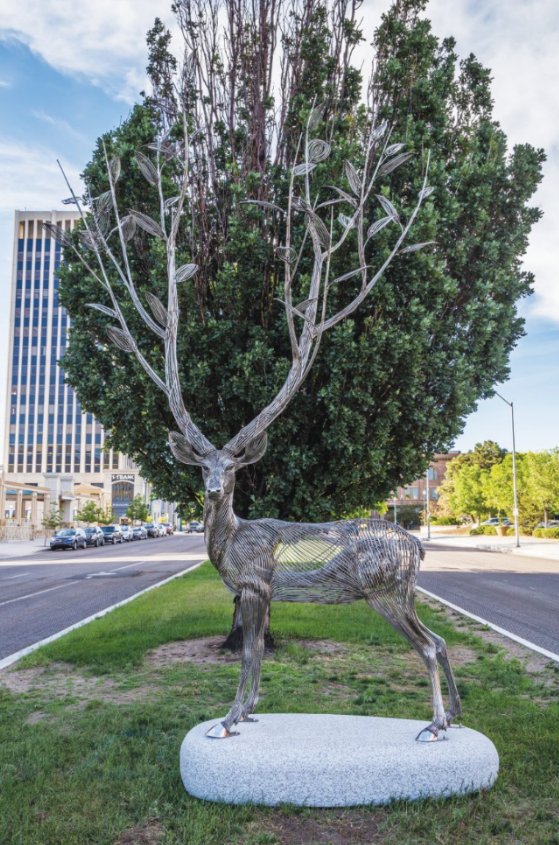 2017 Art on the street, Springs, Colorado Springs, USA. Artist MOON Byeong Doo Sculpture <I have been dreaming to be a Tree> installed.
#sculpture #artonthestreets #springscolorado