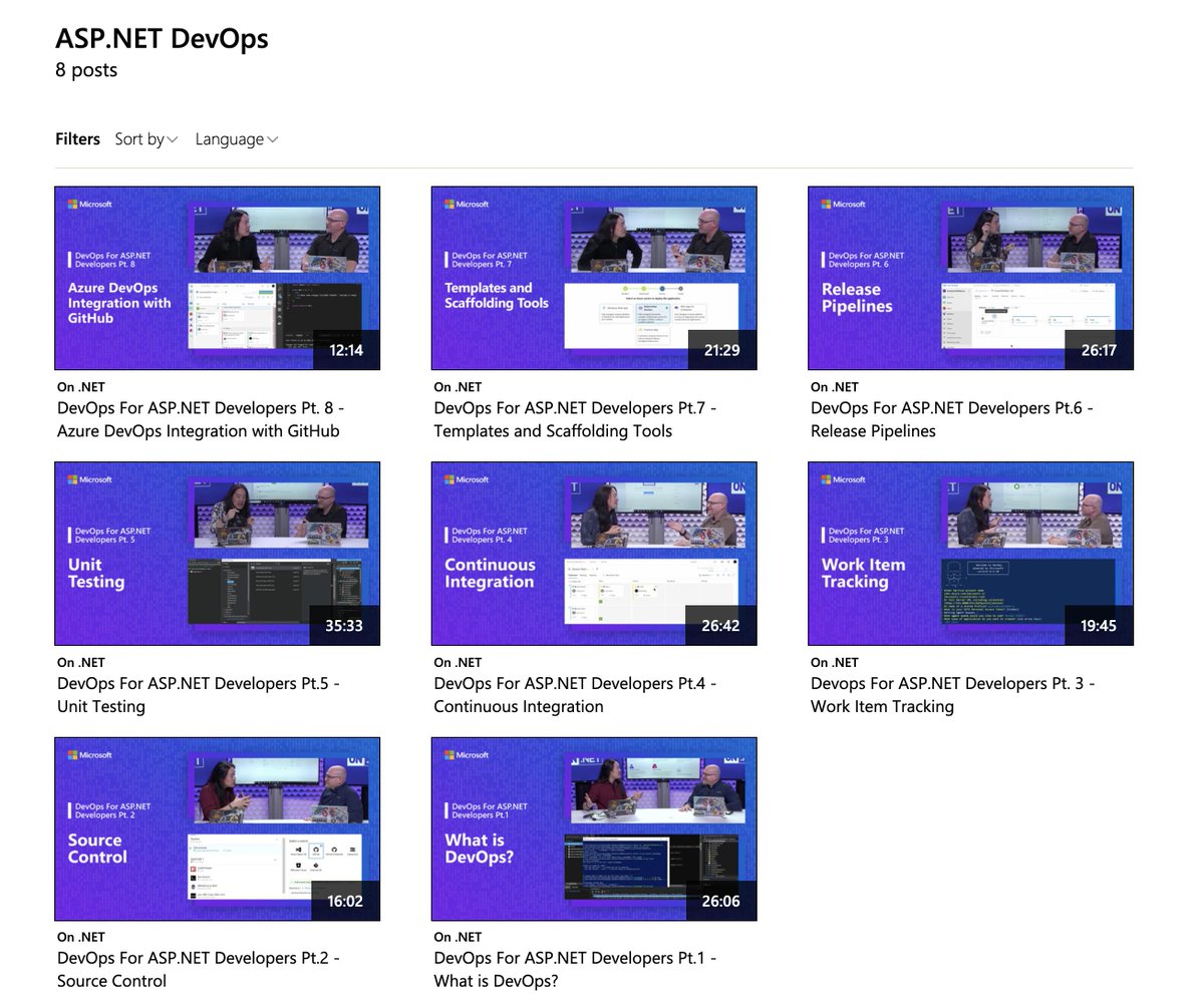 cecilphillip's tweet image. We put together the DevOps For ASP.NET Developers series to help you get up to speed with #DevOps practices in your workflow.

All 8 episodes are out now. Let us know if you&apos;d like to see some more.

channel9.msdn.com/Tags/asp.net-d… #msbuild #dotnet #AzureDevOps