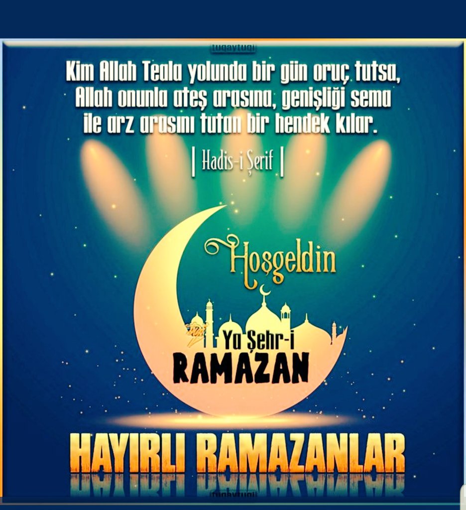 Hoş geldin şehr-i Ramazan tüm islam aleminin Ramazan ayı mübarek olsun tutuğumuz oruçlar yaptığımız ibadetler kabul olsun 🌺🌺🌺

#HoşgeldinRamazan