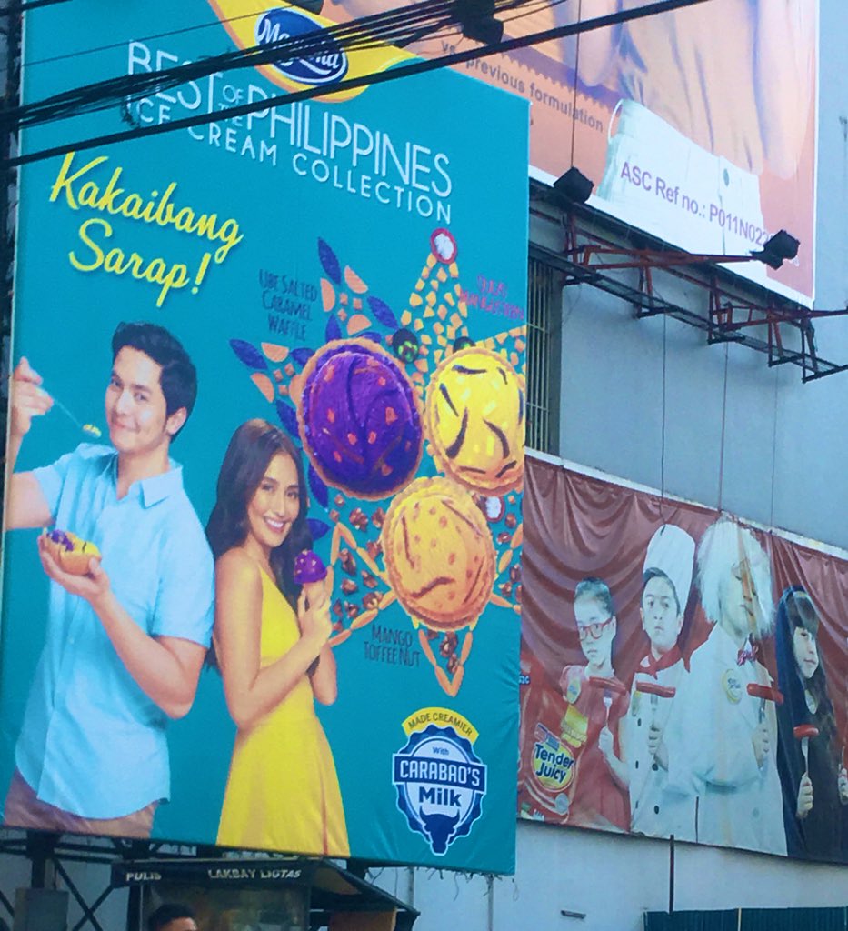 Ang bilis ng taxi...ayun meron ng billboard sa edsa ang <a href="/magnolia_icph/">Magnolia IceCream PH</a> Kakaibang flavors ni <a href="/aldenrichards02/">Alden Richards</a> <a href="/bernardokath/">KATH 🐘</a> 😍😉👍🏼

#KathrynForMagnoliaIceCream 
#ALDENisEthan