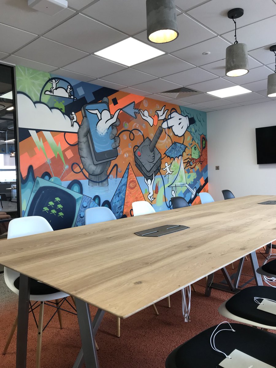 A few shots from my recent #mural made for @BossAlienTweets new office space in #brighton. 🙏