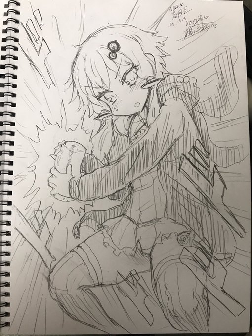 magifuro蒟蒻様にスケブ描いていただきました〜!
オナホが何か神々しくて、全体的に迫力があってかっこいいです!
線もミスする怯えを全く感じさせないような力強さがあってすごいな〜って思いますね…! 