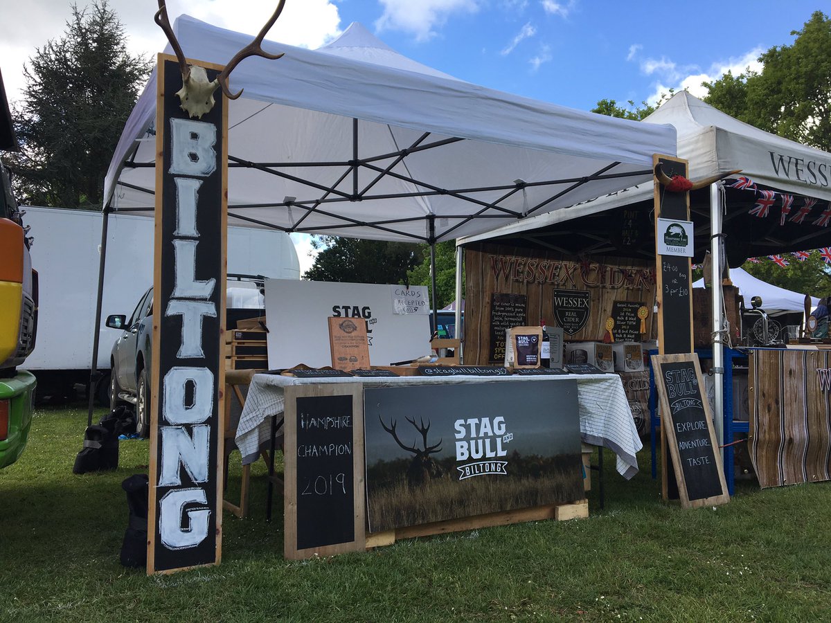 All set up for <a href="/cuckoofair/">Downton Cuckoo Fair</a> the most #local #hampshire Biltong you’ll taste! Come say hi