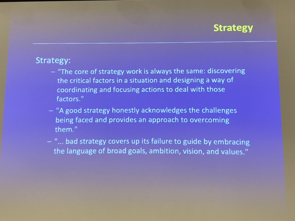Architecture is Strategy
+ honestly acknowledges challenges
+ provides approach to overcome them

<a href="/tedneward/">Ted Neward</a> at #BuildStuffES