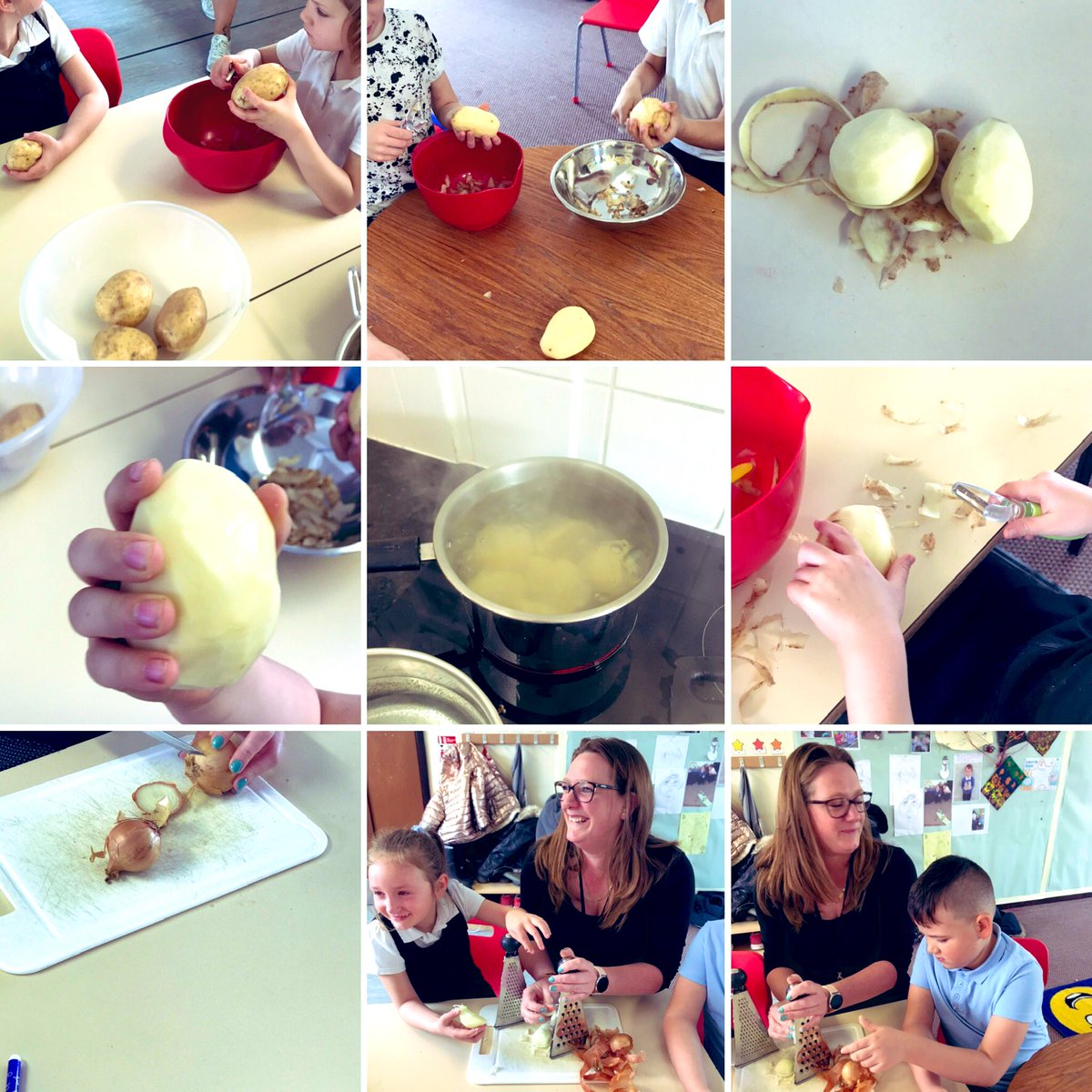 All_SaintsCofE's tweet image. In The Woodland Room we have been cooking fresh cod fish cakes! The children learnt many new skills: peeling potatoes, slicing &amp;amp; grating onions etc.   
#Nurture #NurtureRoom #CookingSession #FreshCodFishCakes #CookingWithChildren #SEMH #NewSkills #LearningNewSkills