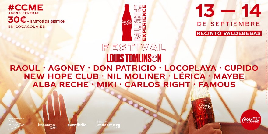 TonyAguilarOfi's tweet photo. 🎉🔴¡CONFIRMADÍSIMOS! @LocoplayaRap y @MayBe__Musica estarán con nosotros en #CCME regalándonos su talentazo. Seguimos en racha, ¡qué emoción familia! Gracias @CocaCola_es https://t.co/gcUYWbERNk
