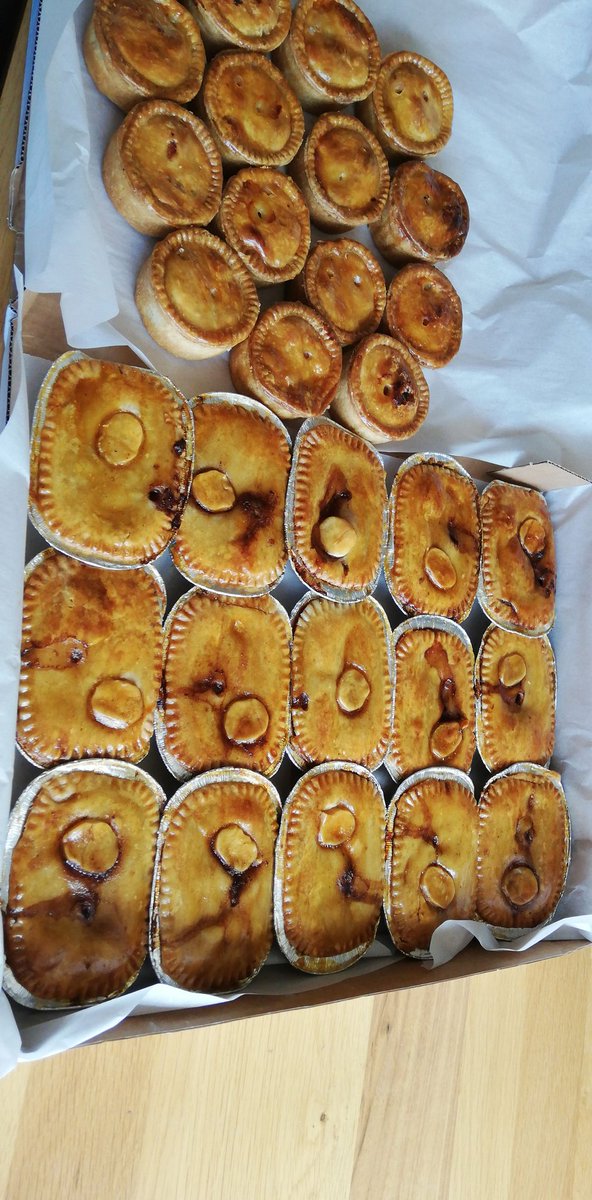 Pie &amp; peas being served warm on sunday at Quirky from 1pm til 5pm. Freshly made by our local butcher in Sherburn.