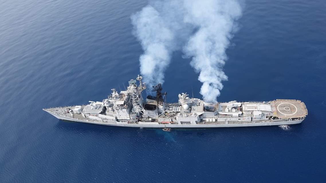 Suraj Pratap Singh on Twitter: "INS Rajput (D51) continues to serve the Indian Navy today in its designated guided-missile destroyer role. It forms part of the Indian Navy's Eastern Naval Command surface