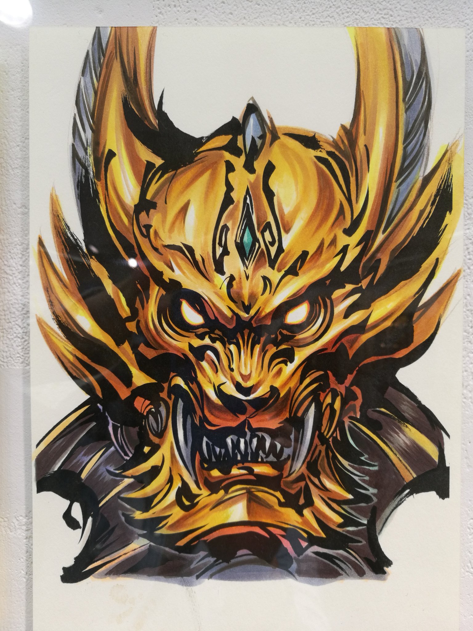 流行 牙狼 雨宮慶太描き下ろしイラスト掛け軸 牙狼 雨宮慶太描き下ろし