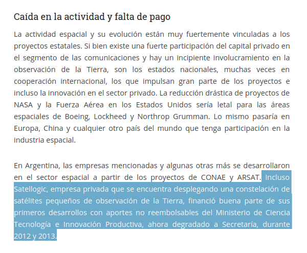 DefLaCienArg's tweet photo. ⛔️El recorte presupuestario en #CONAE y la paralización de proyectos no son gratis: perdemos capacidades, dilapidamos oportunidades y DESTRUIMOS TRABAJO. Ya cerró STI, tras 28 años de trabajo junto a INVAP, y @ascentio_tech despidió parte de su personal.
👉https://t.co/yZBweQVArQ https://t.co/4vn2asVmPt