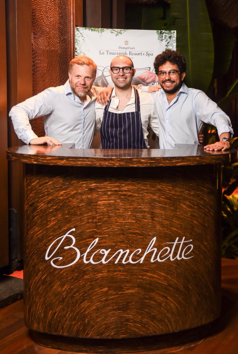 The Brothers at the Shangri-La Le Touessrok &amp; Spa! 
@shangrilamauritius @malikalary @watchyourmusic @blanchettelondon 
#collaboration #blanchettesoho #blanchetteeast #brothers #alary #normandy #london #mauritius #shangrila #french #bistro #family #business #mother #blanchette