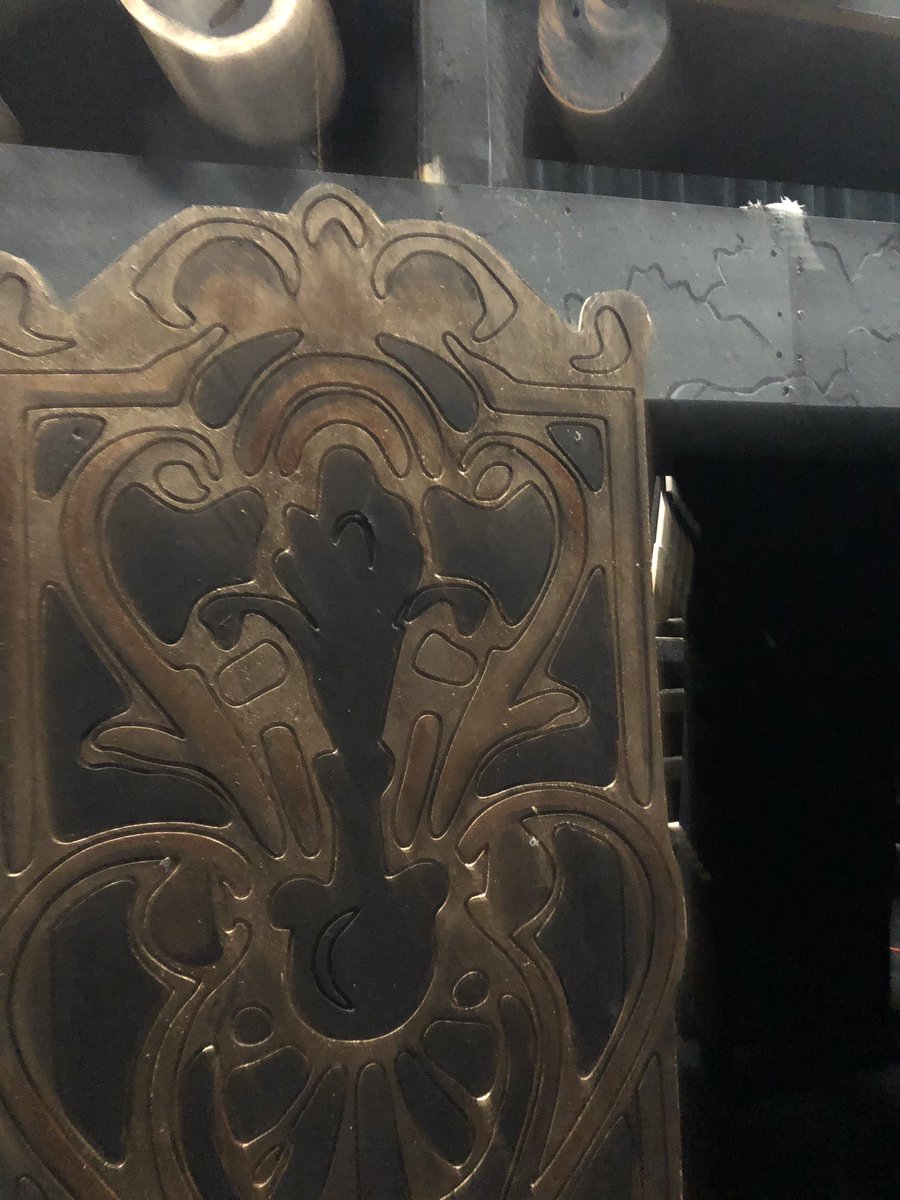 OsbournCTE's tweet photo. Go see Beauty and the Beast this weekend and check out the craftsmanship of Ben Counts.  He use the CNC router in the makerspace to create the ornate trimwork for the set. https://t.co/KG1FJiJ75o