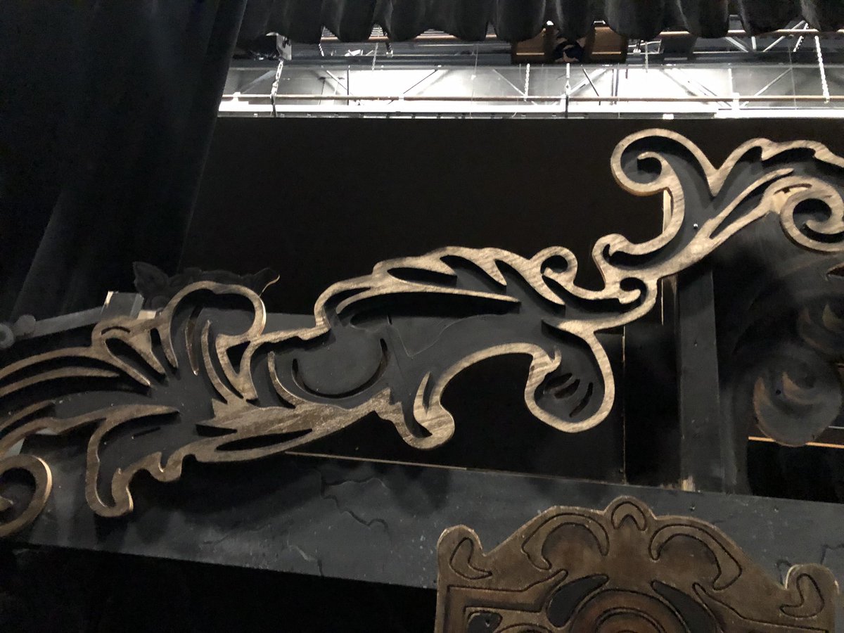 OsbournCTE's tweet photo. Go see Beauty and the Beast this weekend and check out the craftsmanship of Ben Counts.  He use the CNC router in the makerspace to create the ornate trimwork for the set. https://t.co/KG1FJiJ75o