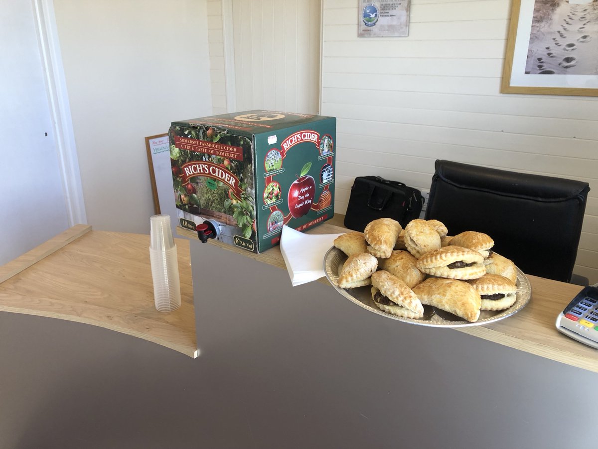 All ready for our owners event "Pasties &amp; Cider" at Yellowsands Holiday Park, @BreanBeachHP . Looking forward to seeing lots of owners today