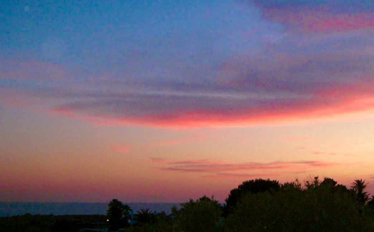 MaricaGusmitta's tweet image. Lenta e rosata sale su dal mare la sera di Liguria, 
perdizione di cuori amanti e di cose lontane.

(Vincenzo Cardarelli)

#PoesiePerLaSera 

#VentagliDiParole