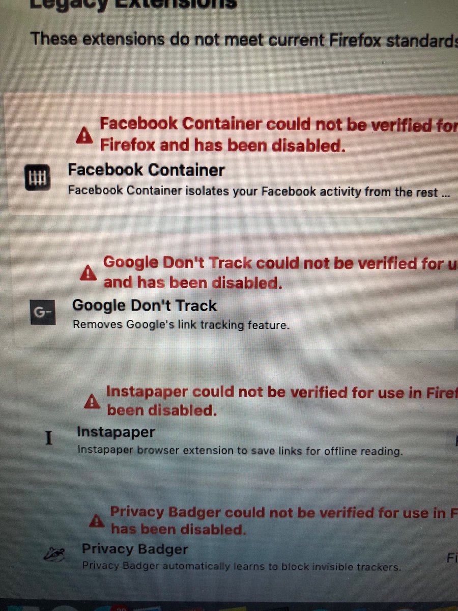 vikpkb's tweet image. #FirefoxAddons  all the addons are broke ⁦@firefox⁩