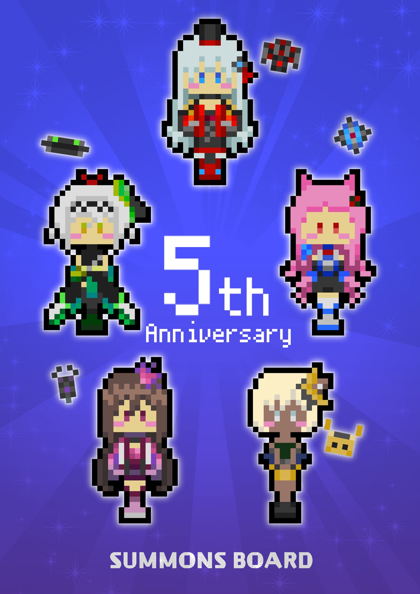 ぜのん Dracaena Gm サモンズドット絵無事完成したので真姫集合 イラコンには間に合いませんでしたがサモンズ5周年おめでとうございます サモンズボード サモンズ5周年 サモンズアート T Co Pak5cava7f Twitter