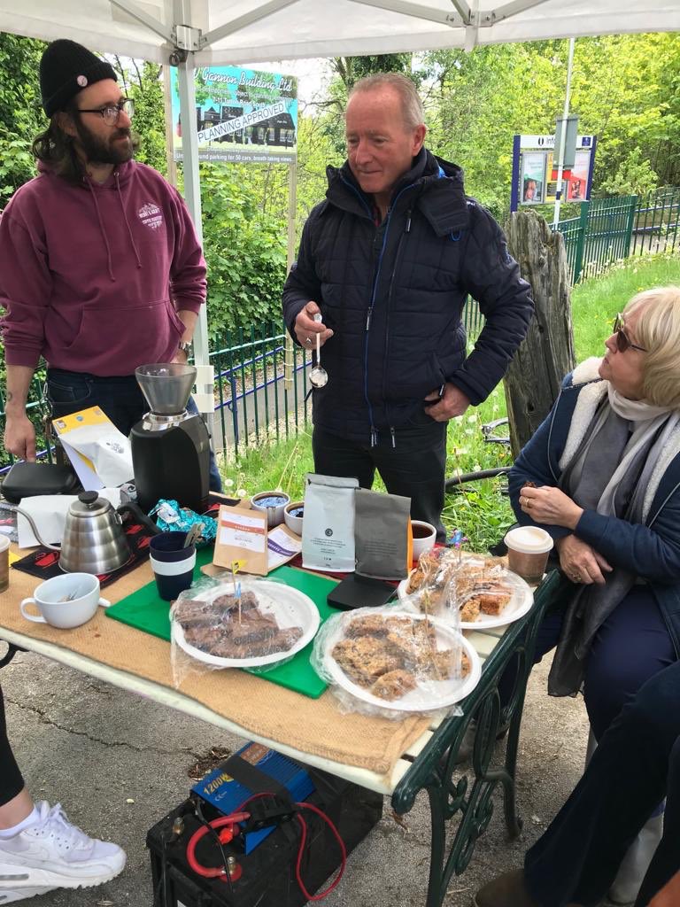 Thanks to Nick <a href="/bspokecoffee/">B'Spoke Coffee</a> this morning for showing us the delights of ‘cupping’ - coffee tasting Heatons style. Cakes were fab as were the new conversations &amp; connections we made 🌟💫
#ConnectedCommunities 
#Stockport