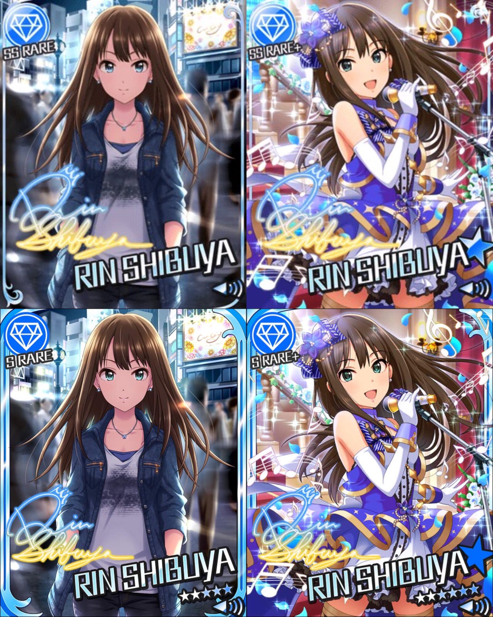 モバマス クールsr画像bot Twitterissa ｽﾃｰｼﾞｵﾌﾞﾏｼﾞｯｸ 渋谷凛 デレステ 上段 とモバマス 下段 T Co H1d6oifhnp Twitter