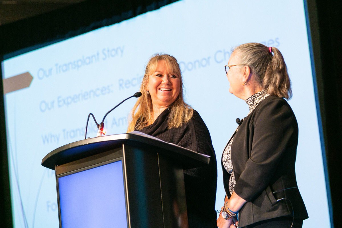 TransplantAP's tweet photo. @cansolveckd Patient partners, #TAP Founder Sue and  @mackenziehealth TAP Lead Marian share their #transplant story and reflect on barriers to living donation. Thank you to all for such an inspirational and educational day! 
Merci à tous! #CanSOLVE19 https://t.co/2D5WalZ675 https://t.co/g1sUOMyXhV