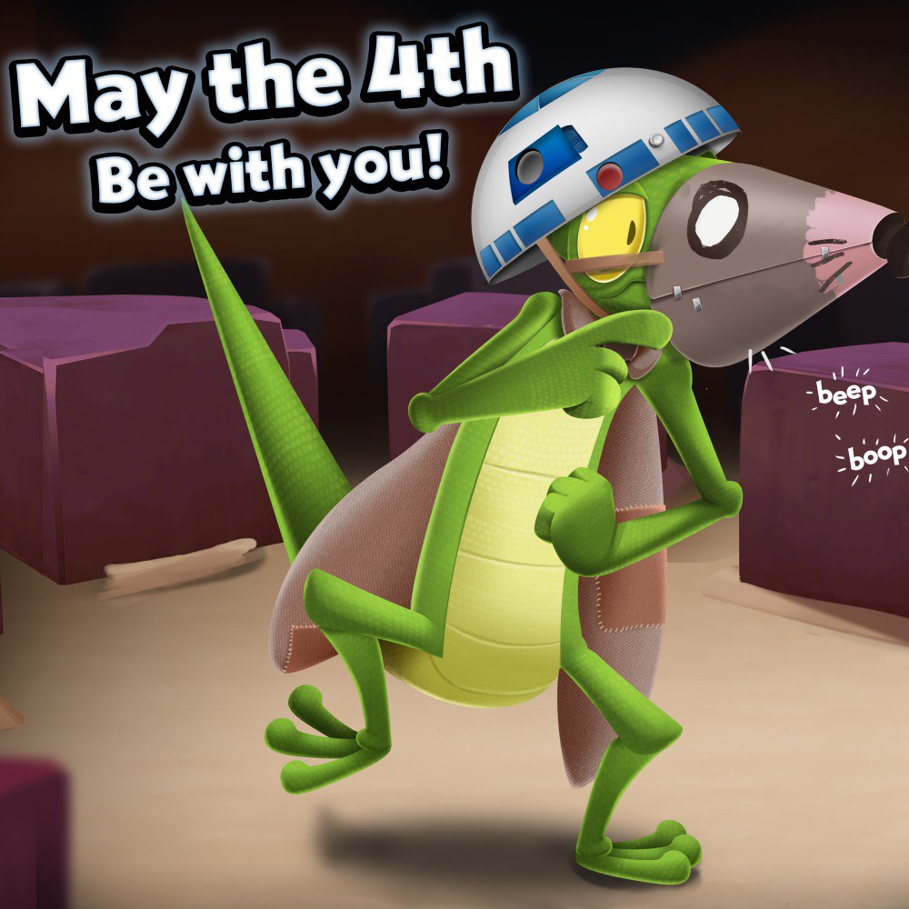 Is the Mole King part Jawa? He certainly likes hoarding those shinies! Even if they "R2" hard to find! Happy #StarWarsDay and #MayThe4thBeWithYou!