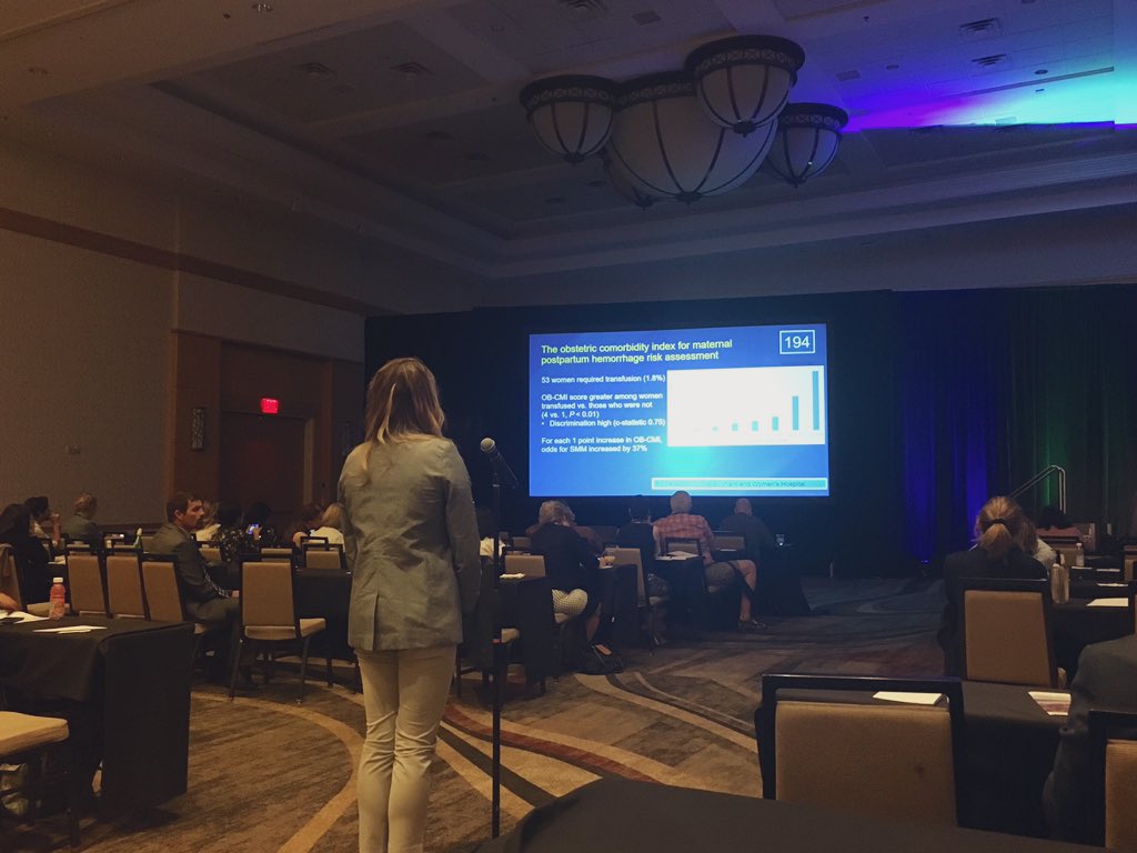 mackenziequale's tweet photo. @rochellemolitor Answering questions on Obstetric Index for Maternal PPH Risk Assessment. Are you using this in your practice? #SOAPAM2019 #MayoAnes https://t.co/5fuX3cwzmd