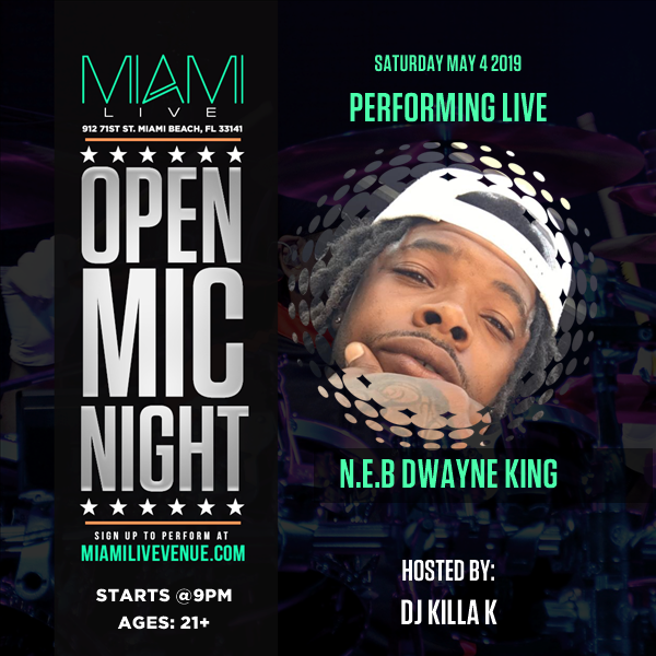 ACID772's tweet image. I'm performing at Miami LIVE Open Mic 5/4/19 come check me out! #Coast2Coast