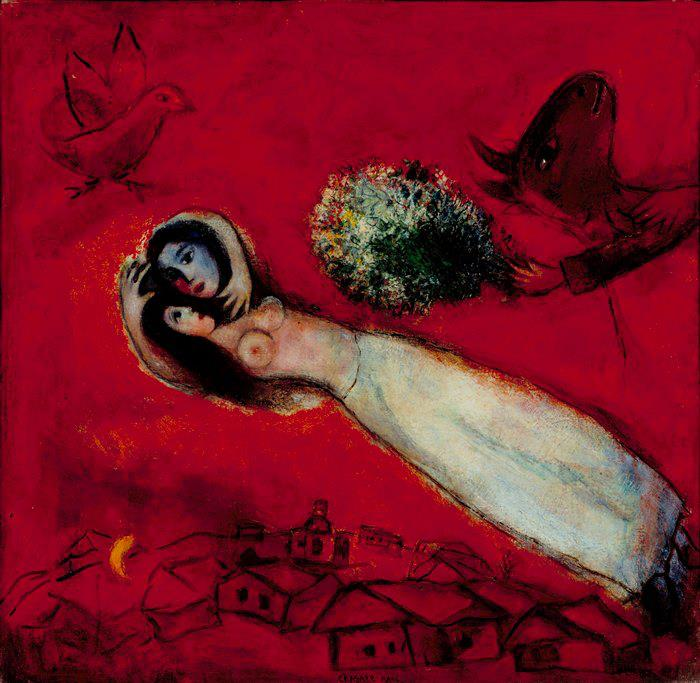 Forse la vita è davvero 
quale la scopri nei giorni giovani: 
un soffio eterno che cerca 
di cielo in cielo 
chissà che altezza.

Parole
Antonia Pozzi

M.Chagal - Les Amants au ciel rouge - 1950 
#ConIlColoreRosso 
#MarcChagal
#amore
#love
#alfabetoletterario
#poesiaperlasera