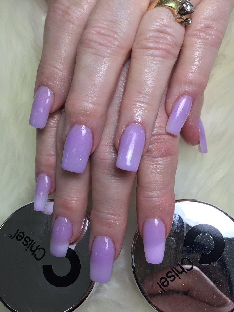 EdisonNails's tweet image. Nice purple acrylic nails