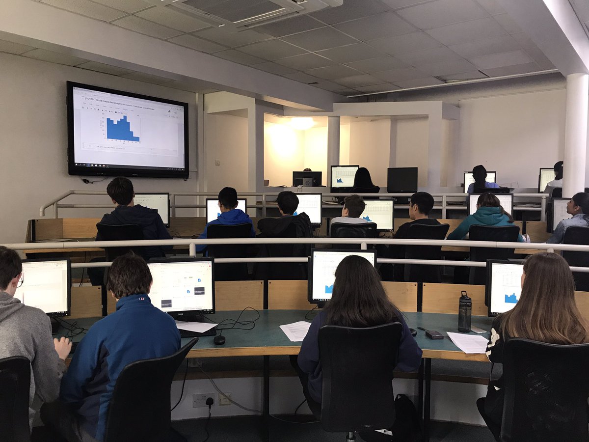 SHS || Computing (@shscompusci) on Twitter photo Using Jupyter to analyse Social Media research. Brilliant challenge from <a href="/maya_kolaska/">Maya Kolaska</a> <a href="/Ri_Science/">Royal Institution (now on Bluesky)</a> <a href="/BAESystems_AI/">@BAESystems_AI</a> and the team. <a href="/SurbitonHigh/">Surbiton High School</a> Using Jupyter to analyse Social Media research. Brilliant challenge from <a href="/maya_kolaska/">Maya Kolaska</a> <a href="/Ri_Science/">Royal Institution (now on Bluesky)</a> <a href="/BAESystems_AI/">@BAESystems_AI</a> and the team. <a href="/SurbitonHigh/">Surbiton High School</a>