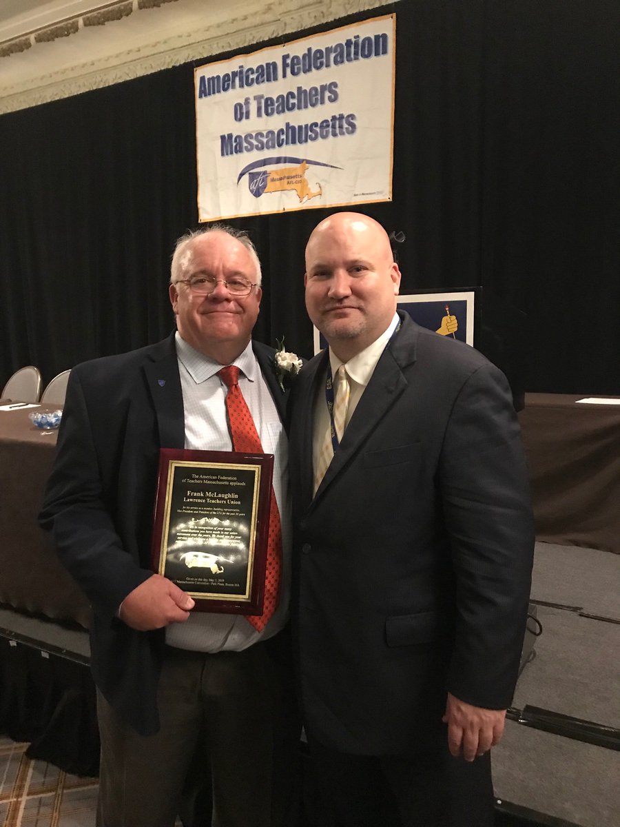 JeffreyCRiley's tweet image. Congrats to Frank Mclaughlin for his near 40 years of service to the children of Lawrence! #aMAzingeducators #AFT