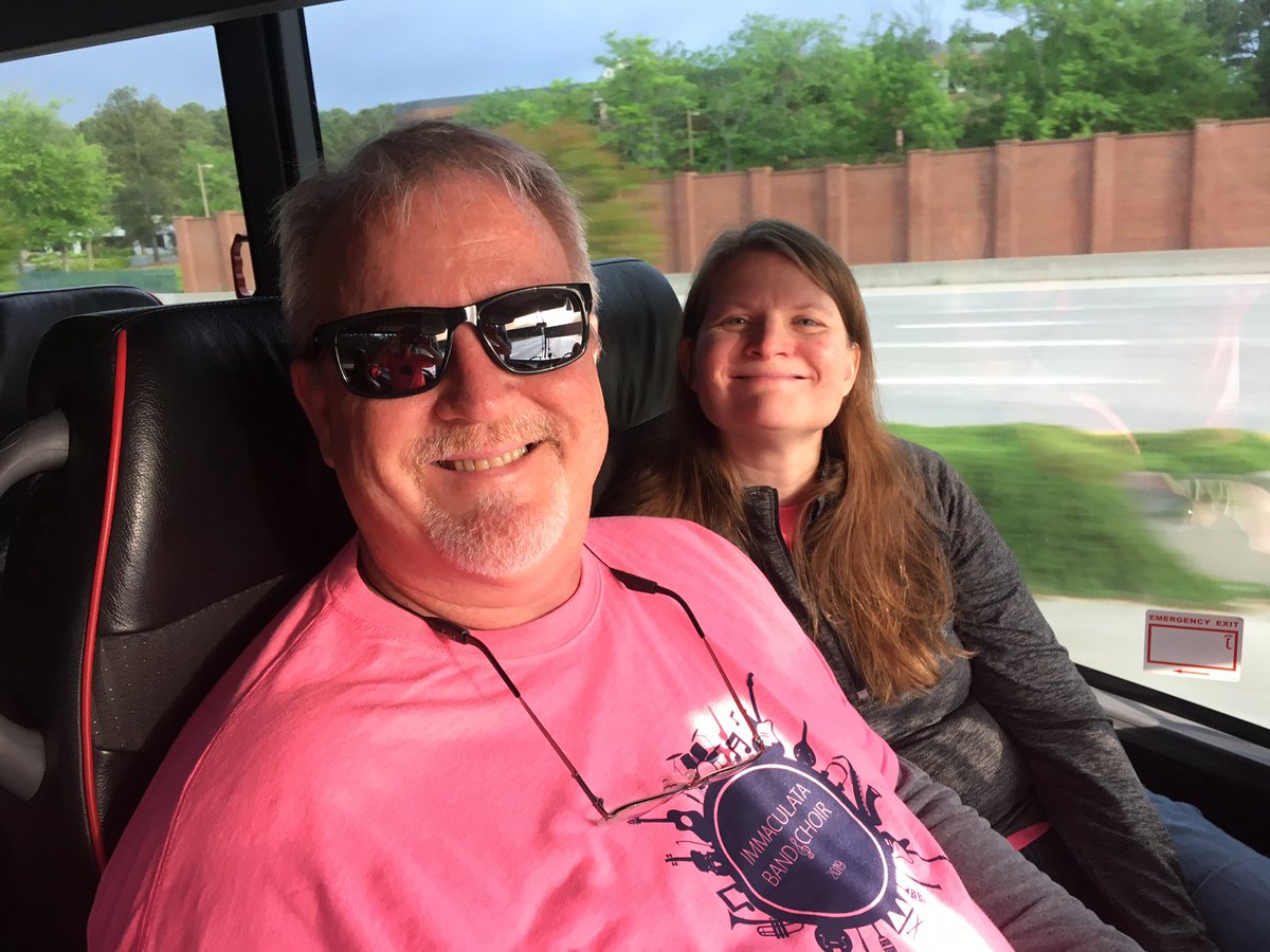 icsmrm's tweet photo. Ready to rock!  Wheels rolling towards King’s Dominion!  @BillHealy13 looks good in pink! #ICSKD19 https://t.co/g9JEDttYZe