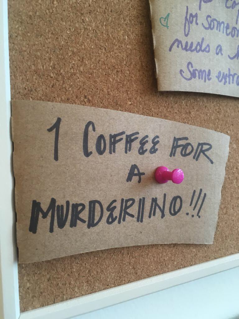 empatheticbitch's tweet photo. Found this gem at a local Coffee shop #myfavoritemurder #risecoffee #SSDGM @GHardstark @KarenKilgariff https://t.co/ZT0xFAxFOo