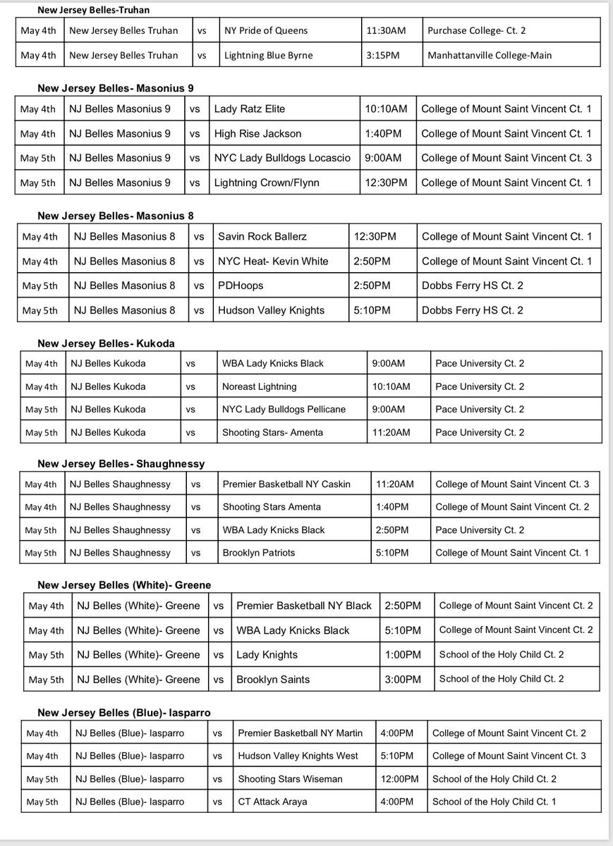 2026 New Jersey Belles (njbelles2026) Twitter