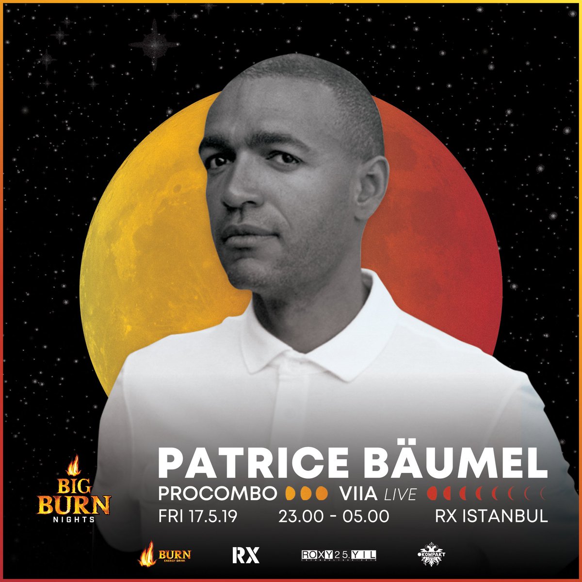 Big Burn Nights kapsamında kabine geçecek olan @patricebaumel ile buluşmaya son 12 gün! #BigBurnNights, 17 Mayıs'ta RX Istanbul'da! Biletler: bugece.co/events/patrice…