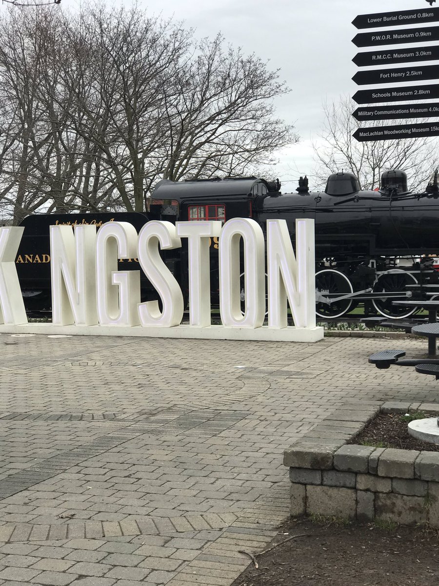lstordy's tweet photo. Out walking on a Saturday morning and noticed there is no “I” in Kingston - like teamwork. And the weather here is as bad as Halifax so there is no escaping this dismal spring #randomnthoughts https://t.co/4uqJxAAEN4