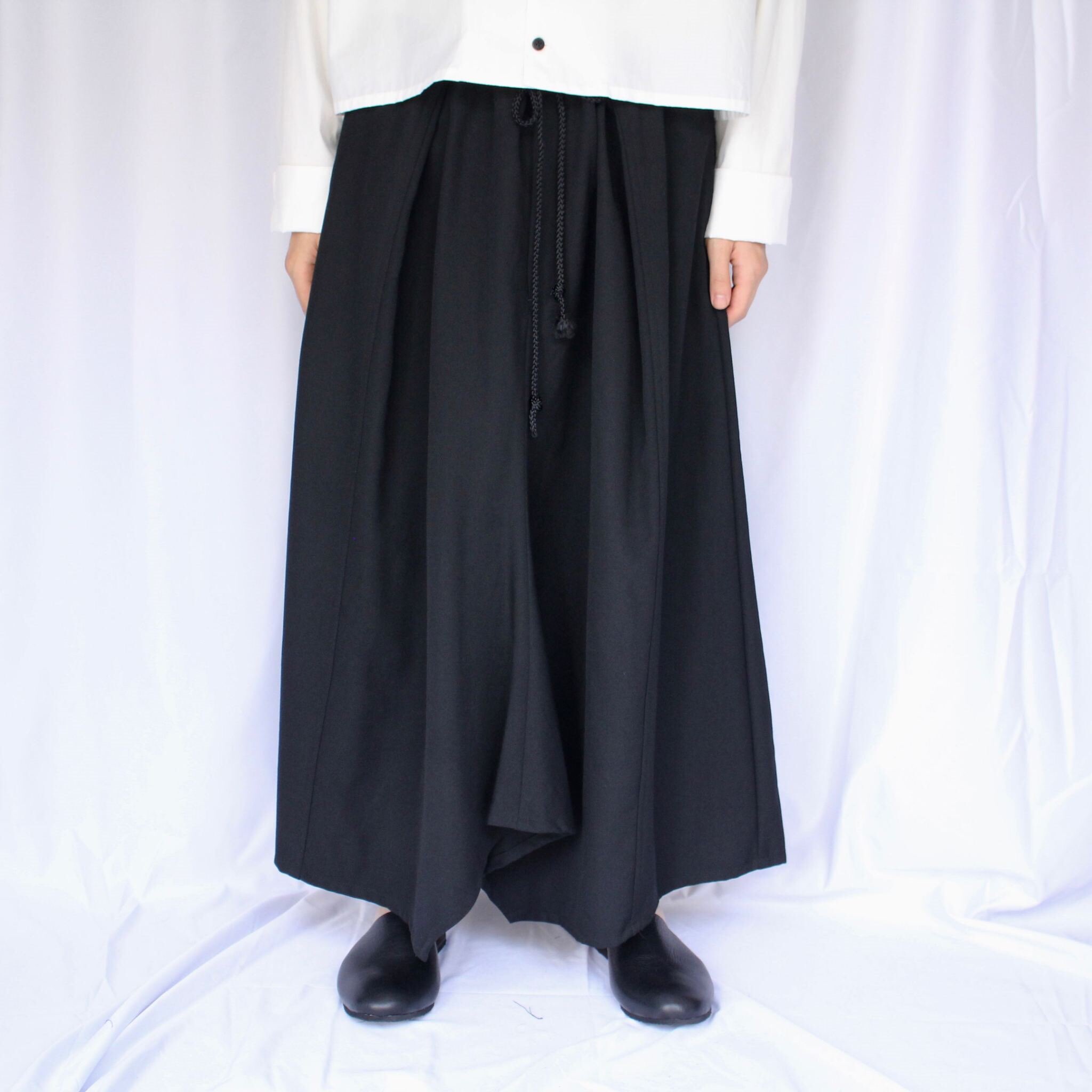 BISHOOL wool gabardine long skirt | angeloawards.com
