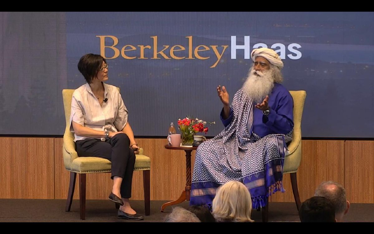 SadhguruJV's tweet photo. Leadership means, you must be alert enough to find the loopholes in your intelligence. The more you fill these loopholes the more effective you will be in this world. -Sg @BerkeleyHaas https://t.co/ls16CWn6La