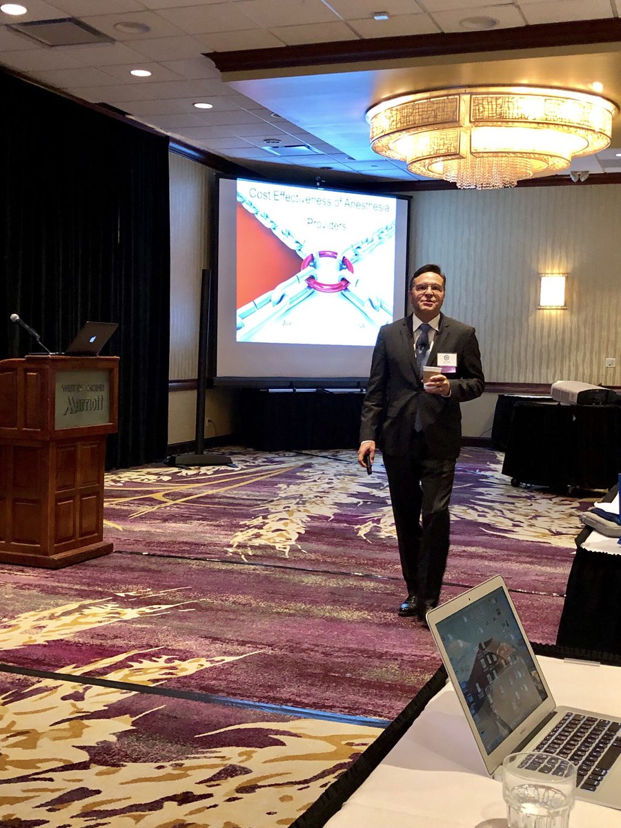 IANACRNAS's tweet photo. Day 2 of our IANA Spring Educational Meeting has begun. Juan Quintana presenting on “Cost Effectiveness of Anesthesia Providers.” @IowaSRNAs  #EconomicsandAccess https://t.co/jpKviODc9i