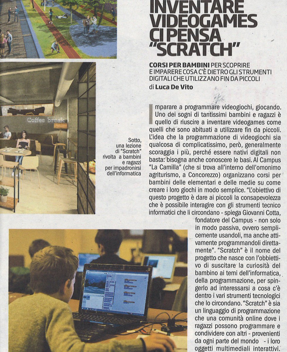 CottaGiovanni's tweet photo. era il lontano 2015, fummo i pionieri del concetto di #coding per ragazzi. La rivista Tutto Milano parlava di noi così. 
Da allora in molti ci hanno seguito, e noi, ne siamo #orgogliosi https://t.co/SpcMbn4Boc