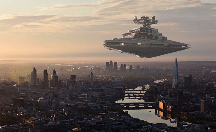 #RAFLuton celebrated #MayTheFourthBeWithYou by having one of our Millennium Falcons fly over London this morning! #MayThe4thBeWithYou