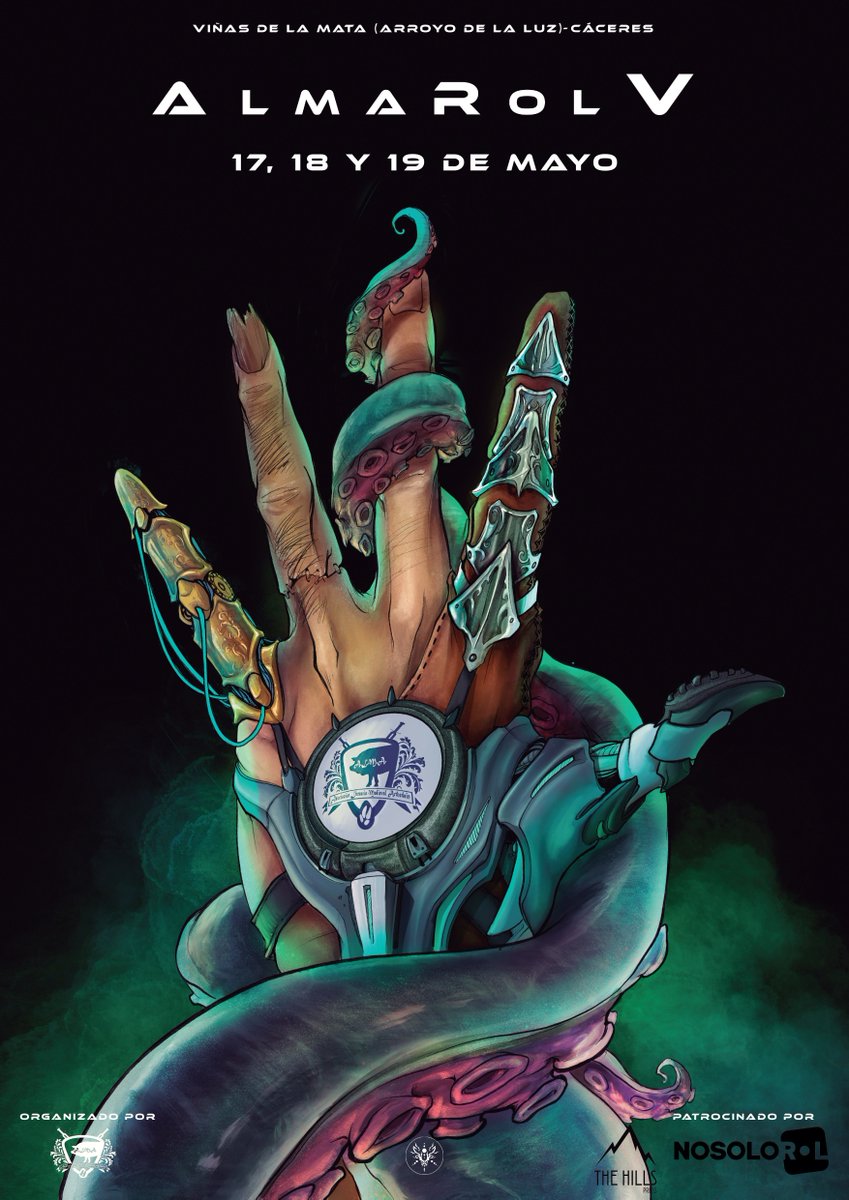 AlmaRol V, ¡unas jornadas de juegos de rol que no te puedes perder!

¡Plazas limitadas! Si quieres asistir contacta con Dani: danimetalrev@gmail.com

#rol #MuchoRol #AlmaRol #AlmaRolV

_____

Organiza: <a href="/Asoc_ALMA/">Asociación ALMA</a>
Colaboran: <a href="/Nosolorol/">Nosolorol</a> y <a href="/TheHillsPress/">The Hills Press</a>

Cartel: <a href="/yblaidd_art/">Yblaidd Art🌟COMMS OPEN🌟</a>