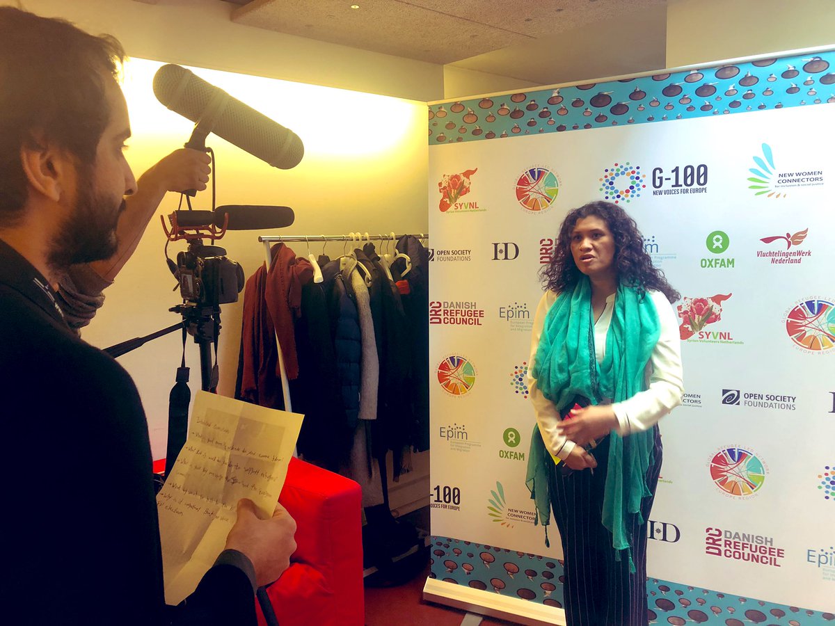 Behind the scenes. Refugees &amp; Migrants living in Europe say: “Don’t talk about us, talk with us!” #newvoices4eu #connectnow #globalrefugeesummit #WithRefugees