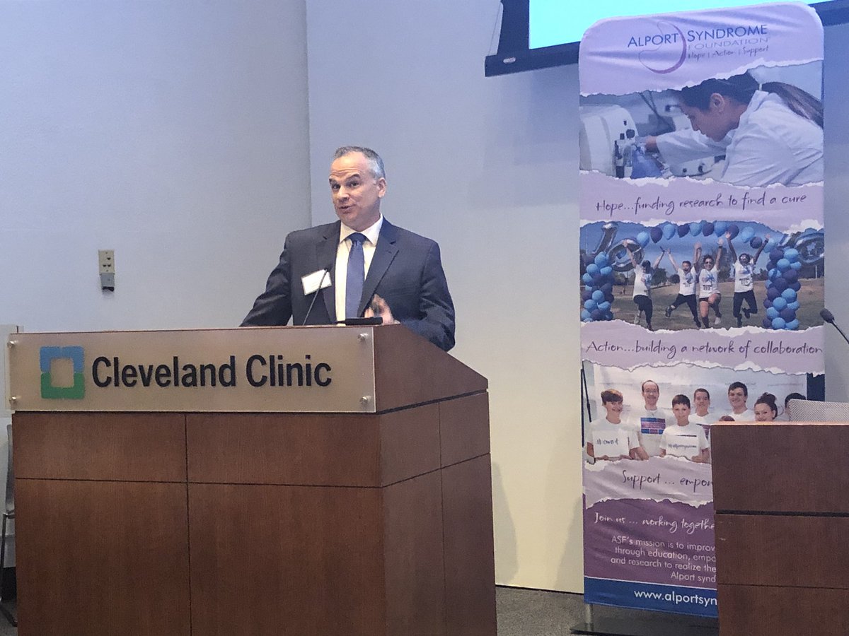rheault_m's tweet photo. Dr James Simon @CleClinicNeph kicking off the @AlportSyndFndn Alport Connect Together meeting. #ACTOHIO https://t.co/XpUILZEjkE