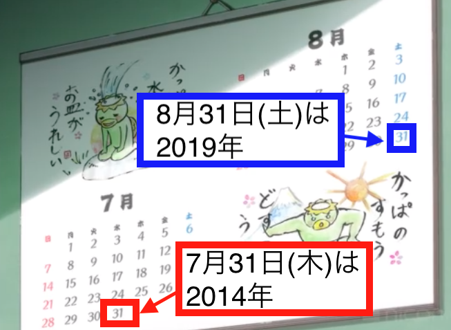 Team解読 On Twitter カレンダーの日付がズレている 7月の