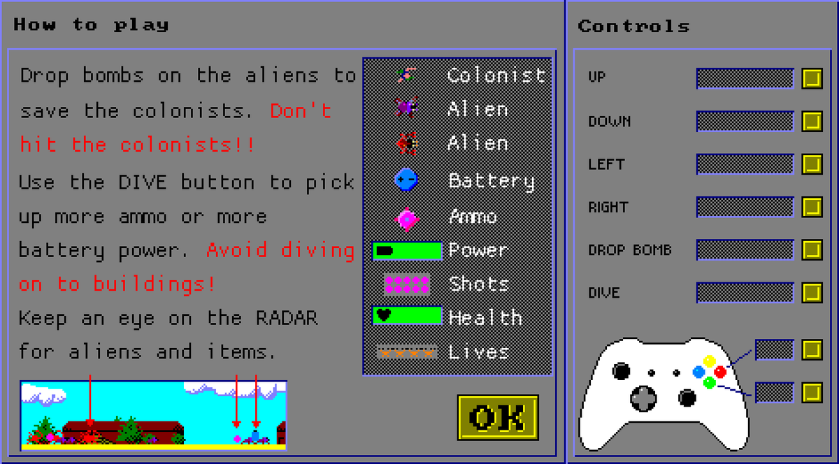 TrederiaGames's tweet photo. Let's not forget it's also #screenshotsaturday - I've been limiting myself to the #amstradCPC colour palette, and I have huge respect for the artists who worked with the original machines! #indiedev #sfml #xygine #pixelart #osgc #aseprite #gamedev https://t.co/TcEEXeCNkM